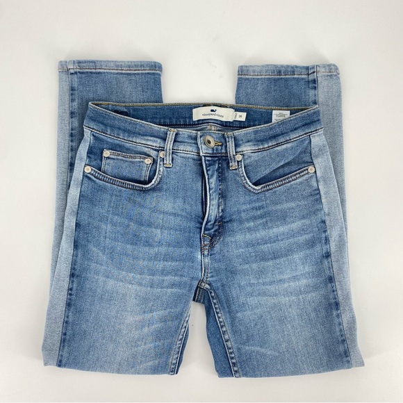 Vineyard Vines Denim - Vineyard Vines Two Tone High Rise Straight Jeans